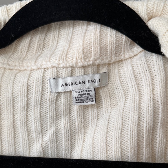 Cream Ribbed Zip-Up Sweater - Picture 2 of 3